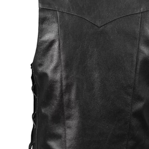 Gilet de moto unisexe en cuir de vachette personnalisé véritable de qualité hiver grande taille coupe-vent respirant imperméable - Product Image 3