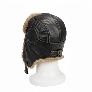 Chapeau trappeur aviateur personnalisé avec rabat d'oreille en fausse fourrure chaude, accessoire d'hiver - Product Image 4