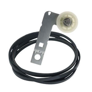 EXP651 Electric Dryer Belt and Idler Pulley Replacement for WPW10112954 W10837240 Made of Rubber Steel Cloth <b>Plastic</b> - Product Image 1