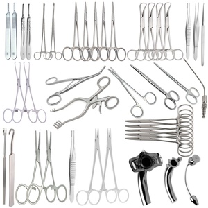 Ensemble de trachéotomie 41 pièces pontage mineur chirurgie d'urgence de base Cricothyrotomie Instruments majeurs ENT général thyroïde nasale médical - Product Image 1