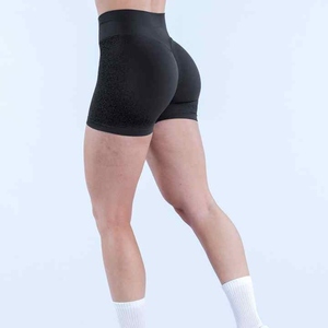 Short de yoga taille haute sans couture tie-dye pour femme Style décontracté Gym Fitness Lifting Booty Training pour l'été - Product Image 1