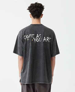 Camiseta de algodón con estampado de pantalla de seda personalizada, camisetas con estampado de ácido, precio al por mayor, DTG, DTF - Product Image 2