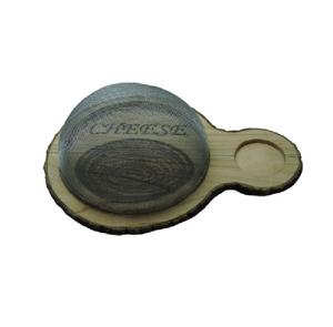 Outils de cuisine multifonctionnels, planche à découper en bois de qualité alimentaire faite à la main, planche à découper en bois et résine, poignée, planche à fromage en bois - Product Image 1