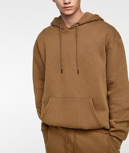 Ensemble de pantalons de survêtement et sweat à capuche en éponge française surdimensionnable avec motif de bas à revers vintage et costumes de broderie en détresse - Product Image 2