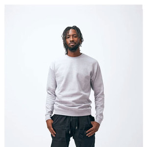 Tultex เสื้อสเวตเตอร์คอกลมขนแกะ340ยูนิเซ็กส์, เสื้อสเวตเชิ้ตคอกลมมีฮู้ดเสื้อสเวตเชิ้ตขนแกะเปิดไหล่ - Product Image 2