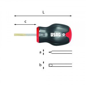 Destornilladores de Cabeza Plana Usag, Producto Práctico para Soluciones de Fijación Eficientes - Product Image 1
