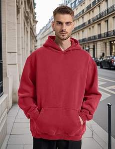 Sudaderas Casuales de Invierno para Hombre, Color Sólido, 100% Algodón, Corte Regular, Sudadera con Capucha de Felpa - Product Image 2