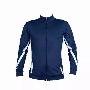 Chaqueta de chándal para hombre Ropa deportiva personalizada Chaqueta atlética con cremallera completa Chaqueta de entrenamiento ajustada Ropa de gimnasio al aire libre Abrigo - Product Image 4