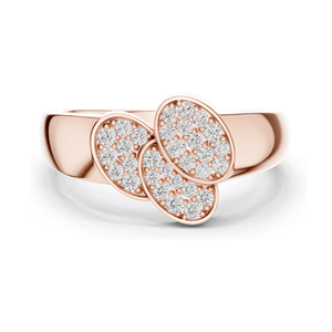 Bague élégante à trois pierres en diamant de laboratoire pour femmes, 0,341 CT VVS-VS EF Diamants de laboratoire, or 18 carats, 14 carats, 10 carats et argent 925 - Product Image 2