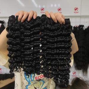 100% extensions de cheveux humains cambodgiens Remy Raw Deep Curly Trame - Product Image 1
