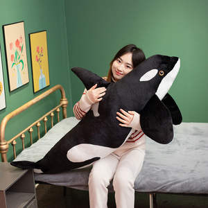 Simulatie Orcinus Orca Pluche Zeedieren Gooien Kussens Vis Walvis Knuffel Dier Poppen Bed Slapen Groot Speelgoed Aquarium - Product Image 3