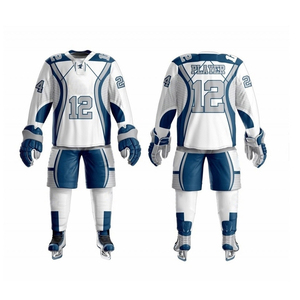 Ensemble d'uniformes de hockey sur glace pour adultes de haute qualité, personnalisés ODM/OEM, les plus vendus, avec nom d'équipe personnalisé, prix d'usine en gros, vêtements de sport - Product Image 3