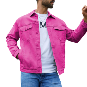 Veste en jean pour homme sur mesure, 100% coton, séchage rapide et respirante, veste décontractée d'hiver pour les grandes tailles, veste en jean d'hiver - Product Image 5