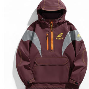 Chaqueta Softshell para Hombre, Cortavientos, con Capucha, Forro Polar, Impermeable, Chaqueta de Lluvia con Capucha para Hombre, Chaquetas Softshell - Product Image 2