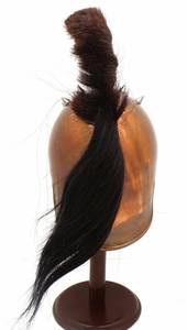 Casco espartano medieval Calibre 18 Armadura de Caballero de acero Recreación Casco de batalla Construcción de metal - Product Image 3