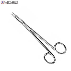 กรรไกรคุณภาพสูง ตรง 14 ซม. ใบมีดสแตนเลสทนทาน ด้ามจับสำหรับเครื่องมือแพทย์ ทันตกรรม และศัลยกรรม - Product Image 2