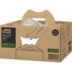 For TORK 530176 L615xW355 White Cleaning <b>Cloth</b> 1-Ply Unembossed Approx. mm Size - Product Image 1