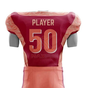 ชุดยูนิฟอร์มอเมริกันฟุตบอลคุณภาพสูง ระบายอากาศได้ดี เป็นมิตรกับสิ่งแวดล้อม ทนทาน สีตัดกัน สำหรับทุกเพศ - Product Image 5