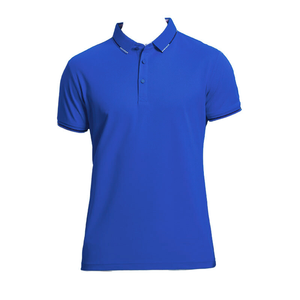 Polo Rojo de Manga Corta para Hombre, Color Sólido, Informal, Tejido Oxford, Corte Regular, Diseño con Botones - Product Image 3