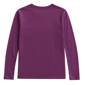 Camiseta de Manga Larga para Mujer, Cuello Redondo, 100% Algodón Orgánico de Lujo, Preencogido, Certificado GOTS, Ajuste Clásico, Suave y Premium - Product Image 2