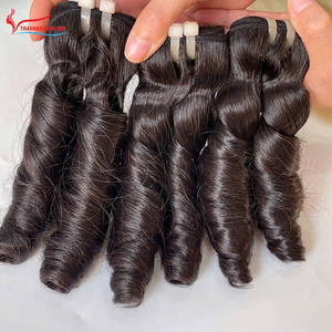 Extensiones de pelo vietnamita de alta calidad 100% pelo de color natural trama rizada hinchable precio de fábrica al por mayor - Product Image 2