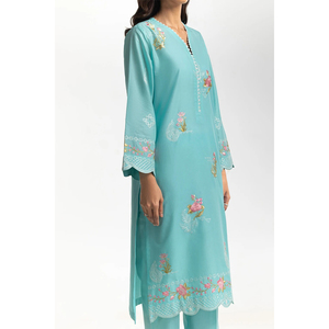 Salwar Kameez Formal de 3 Piezas sin Costuras de Alta Calidad con Bordado para Mujer, Estilo Pakistaní, Ligero, para Todas las Temporadas - Product Image 3
