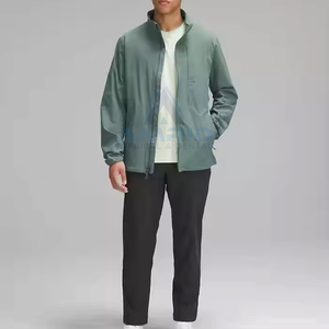 Veste zippée extérieure surdimensionnée imperméable au vent personnalisée pour hommes - Product Image 3