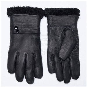Gants d'hiver durables, personnalisés avec votre propre logo, gants d'hiver de couleur unie à vendre - Product Image 3