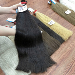 ผมต่อแบบ100% ผมมนุษย์สีดำและสีอื่นไม่มีใยสังเคราะห์ผมตรงธรรมชาติ - Product Image 1