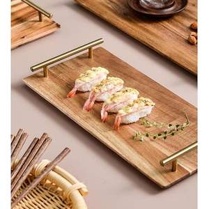 Bandeja de Madera Pulida de Lujo para Hoteles, Cafeterías y Servicios de Catering, Bandeja de Madera Decorativa Hecha a Mano para Regalos - Product Image 6