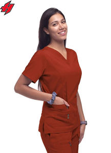 Logo personnalisé Vente en gros Combinaison chirurgicale Polyester Spandex Costumes de soins infirmiers médicaux Médecins Femmes Uniforme d'allaitement Ensembles de gommage - Product Image 6