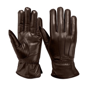 Guantes de Piel de Oveja Térmicos de Primera Calidad al por Mayor, para Conducir, Ciclismo, Compatibles con Pantalla Táctil, Modernos para Exteriores - Product Image 1