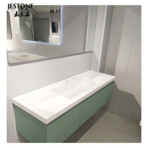 Jestone Nhà Máy Giá vanities corian bề mặt rắn lưu vực bồn rửa cho phòng tắm - Product Image 5