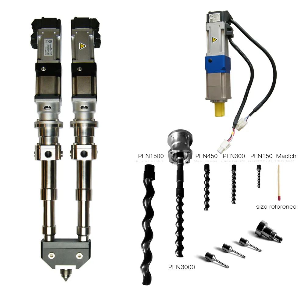 Válvula dispensadora de parafuso de componentes duplos/scv/máquina dispensadora de cola/epóxi/grande fluxo PEN3000