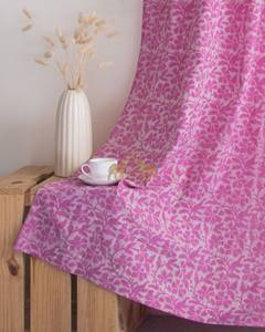 Hand Block Cotton <b>Curtains</b> Floral Pattern Print Window <b>Curtains</b> for The Living Room Premium <b>Curtains</b> Set - Product Image 4