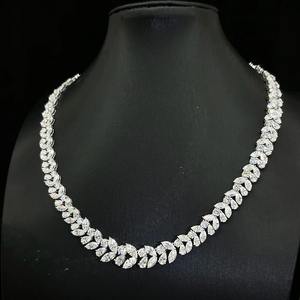 Collier en argent sterling 925 plaqué or blanc avec moissanite, bijoux fins, largeur personnalisée 15 mm, cadeaux pour femmes, bracelet - Product Image 5