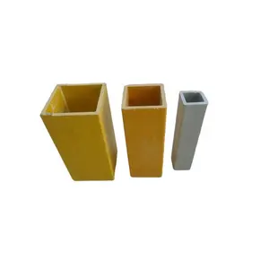 101X101MM Wholesale Factory Pultrusion Frp Hollow Square Tube Fiberglass Rectangular Section Hollow Round Tube