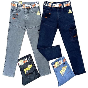 Venta al por mayor Boys Slim Fit Quick-Drying Denim Pants Winter Casual New Design Cotton Jeans Primavera Otoño Outdoor Clothing Children - Product Image 1