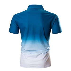 Polo de haute qualité pour hommes 100% polyester à manches courtes anti-rides confortable et respirant - Product Image 5