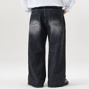 Pantalones Vaqueros Anchos de Cintura Alta para Hombre, Estilo Veraniego, y Pantalones Deportivos Ligeros de Tela Tejida - Product Image 3