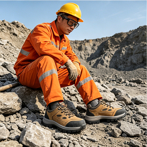 Chaussures de sécurité pour hommes SOLID STONE, embout en acier, imperméables, antidérapantes, robustes, pour chantier, <span class=keywords><strong>achat</strong></span> en gros - Product Image 1