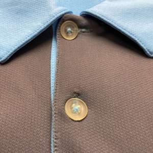 Camiseta Polo de golf azul con logotipo personalizado para hombre, 100% algodón, manga corta de secado rápido, diseño liso y a rayas - Product Image 3