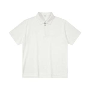 Camiseta Polo de Algodón y Poliéster para Hombre, Manga Corta, Media Cremallera, Talla Grande, Logotipo Personalizado - Product Image 5