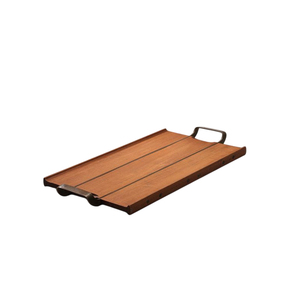 Plateau en bois de qualité supérieure plateau de service alimentaire Design fantaisie plateau de service en bois collations Dessert serveur Ware plateau - Product Image 5