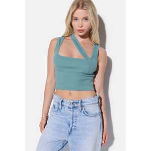 Blusa Casual de Algodón y Gasa para Mujer, Cuello Redondo, Manga Casquillo, Decoración de Encaje, Talla XL, Logotipo Frontal, Otoño-Primavera, 220g, Corte Regular - Product Image 2