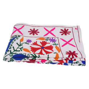 Vintage 100% algodón hecho a mano bloque impreso patrón Floral lavable absorbente boda y uso al aire libre elegante cubierta de lino de mesa - Product Image 5