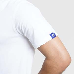 เสื้อยืดคอกลม RF Power Stylish สีขาว ผ้าเจอร์ซีย์คอตตอน 100% พิมพ์ลายสกรีนแบบเรียบ พร้อมป้ายกำกับแบบกำหนดเอง - Product Image 5