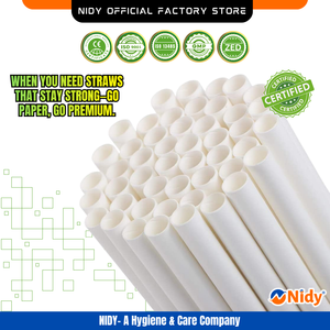 Pailles en papier Nidy, pailles écologiques de qualité alimentaire pour une expérience de boisson sûre, compostable et durable. - Product Image 3