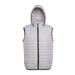 Gilet OEM pour hommes avec logo personnalisé Gilet d'extérieur rembourré matelassé sans manches Manteau Gilet de printemps Gilet pour hommes - Product Image 1