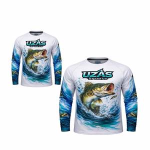 Servicio OEM, Jersey de Pesca Personalizado Ligero, 100% Algodón, UPF 50, Antibacteriano, Último Diseño, Impresión por Transferencia de Calor - Product Image 3